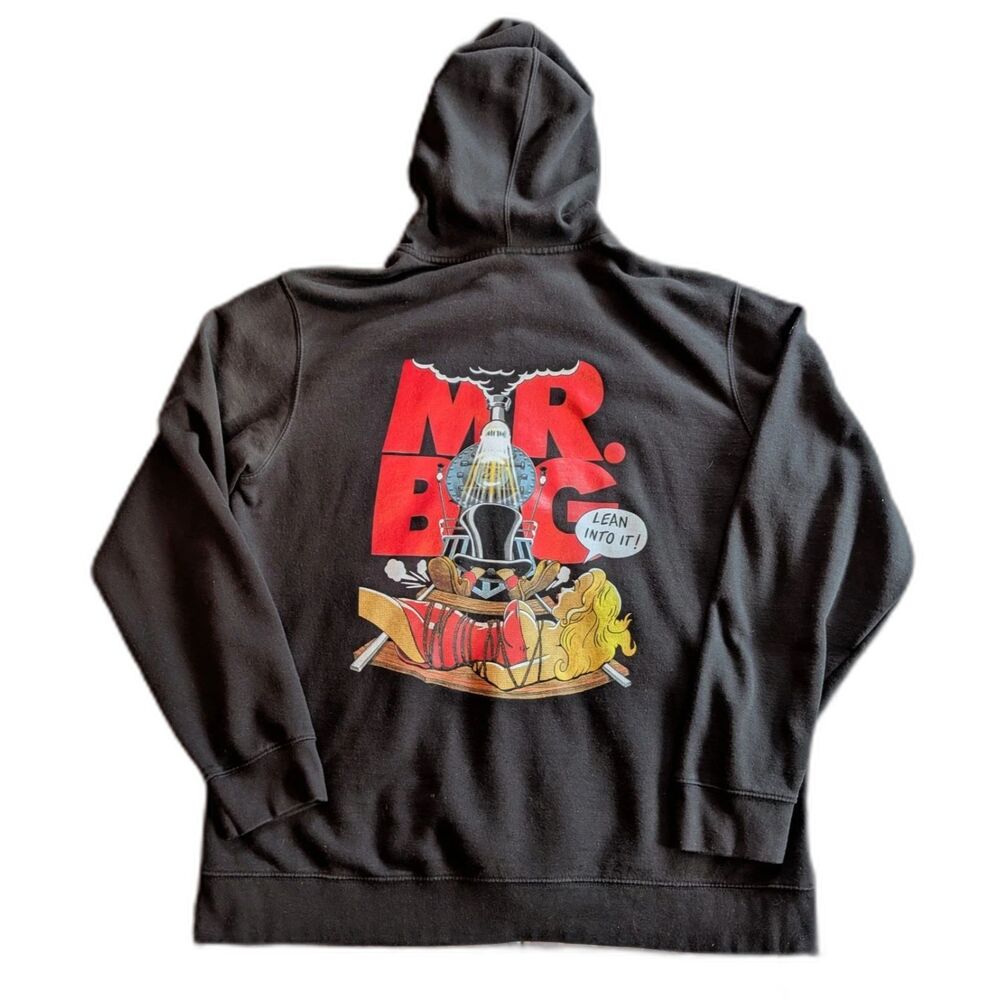 Mr. Big Lean Into It/The Big Finish 2024 Tour XL Hoodie Busty Rare Paul Gilbert